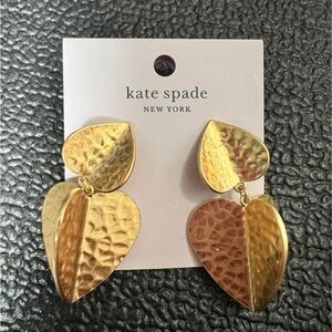 Kate Spade Gold Heart Stud Earrings
